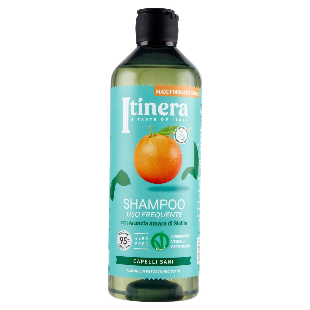 Itinera Shampoo Uso Frequente con Arancia amara di Sicilia 370 ml